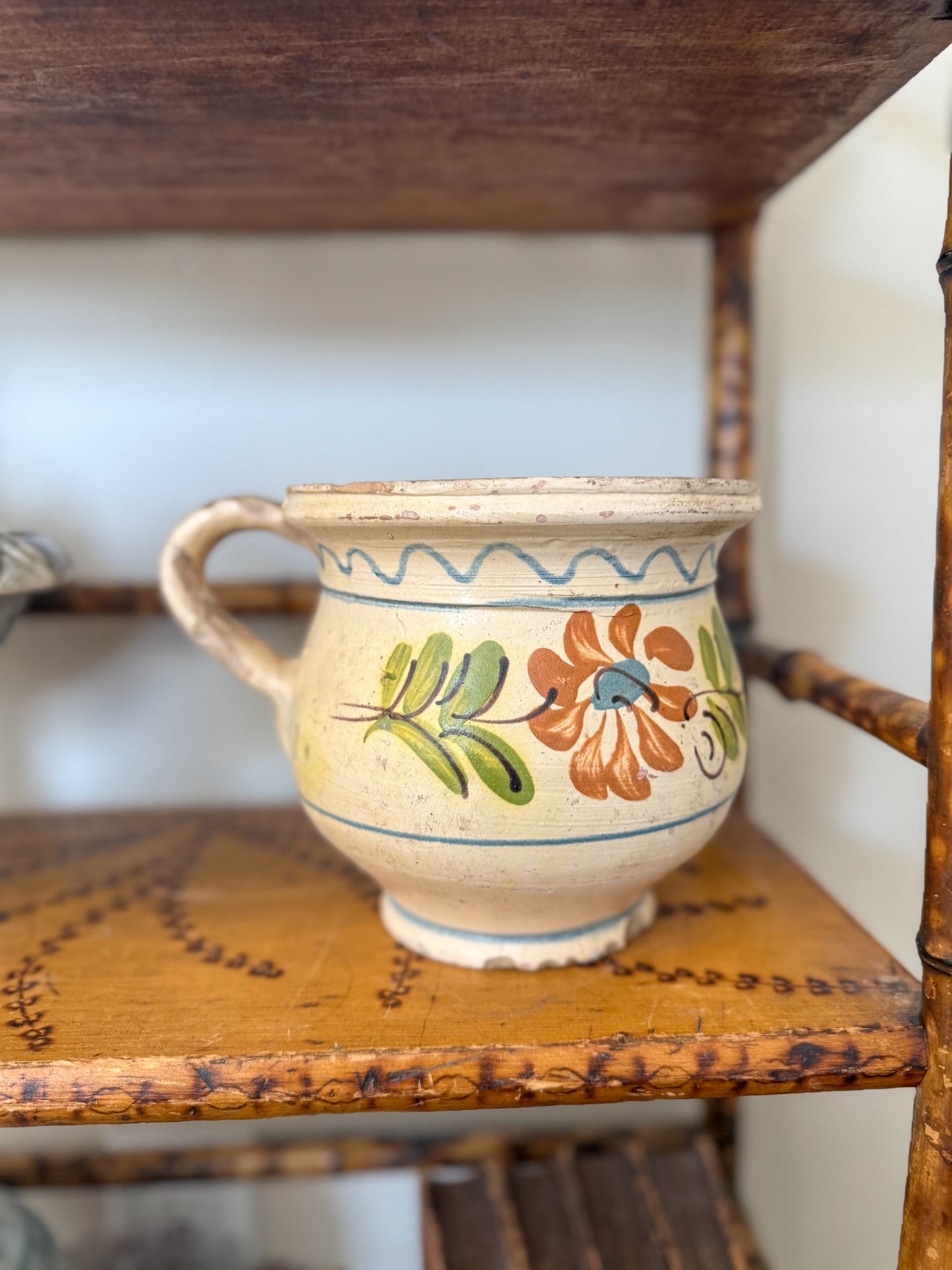 European floral jug