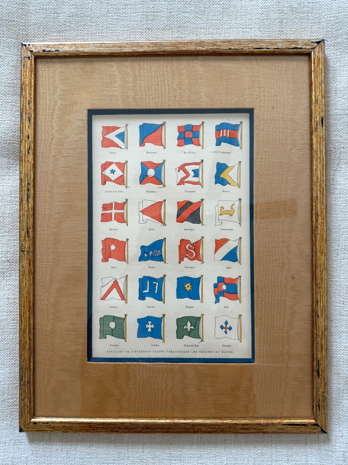 19th century French yacht flags
