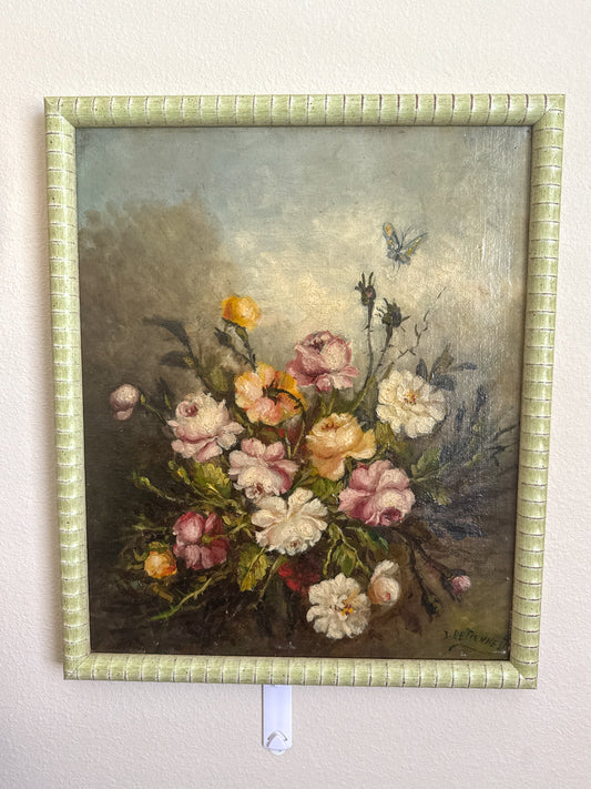 Antique French floral still life