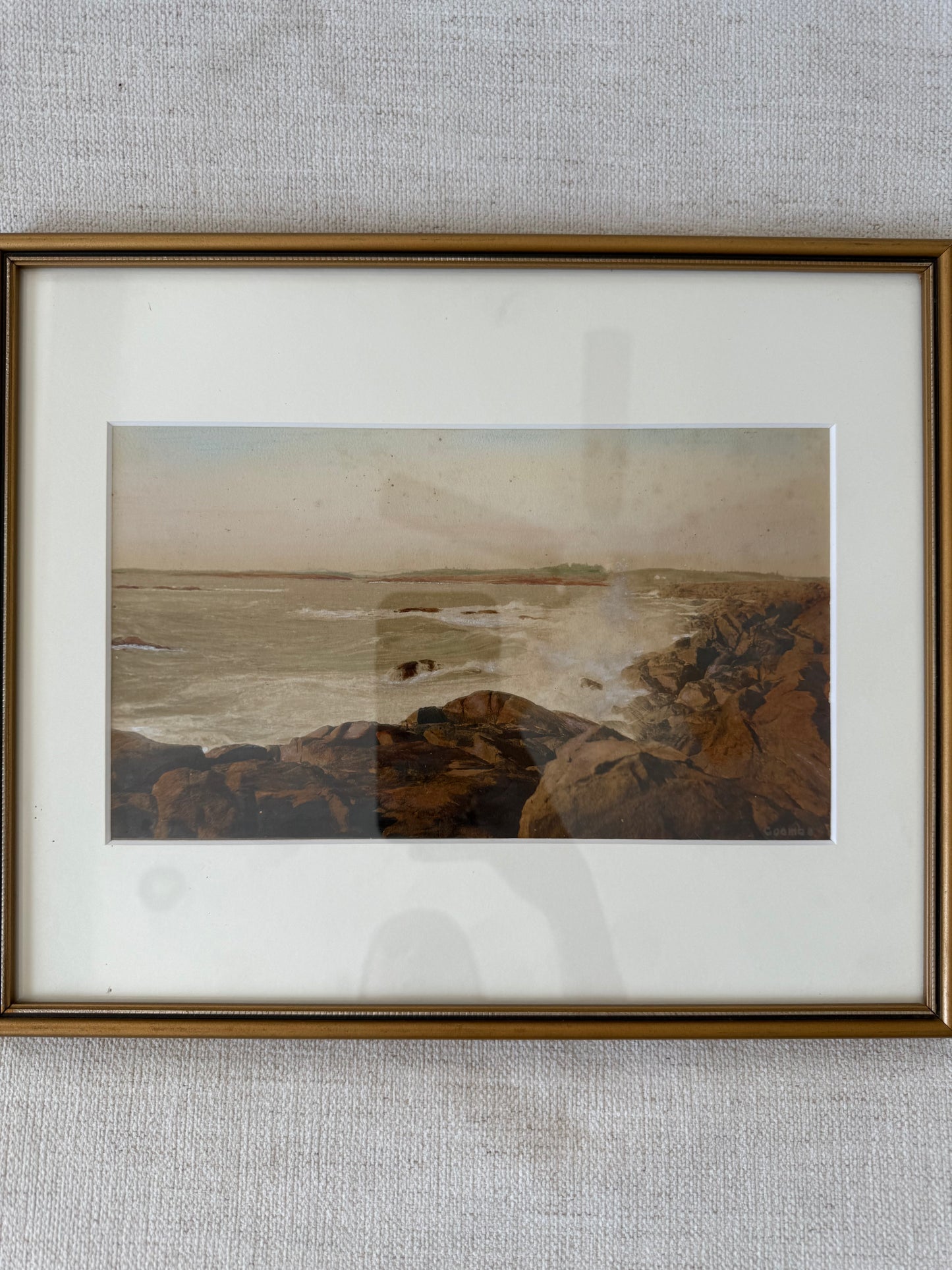 Antique hand colored photograph