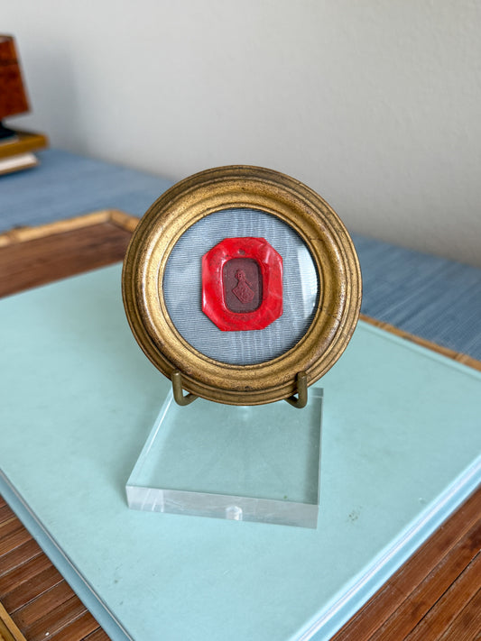 Antique wax intaglio seal