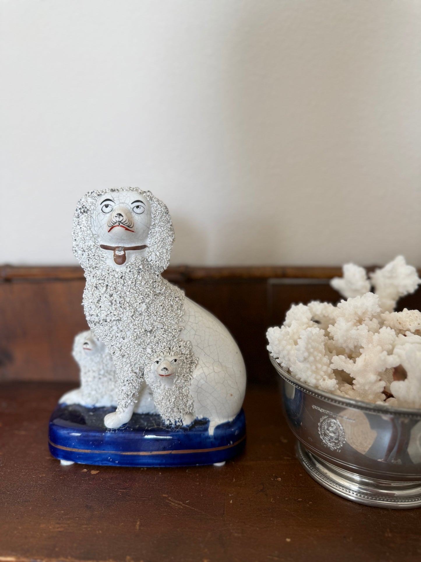 Antique Staffordshire Poodle