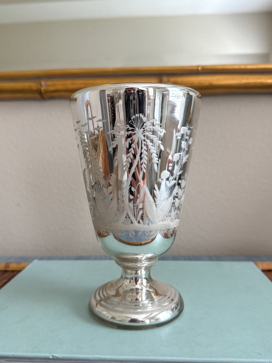 Mercury glass vase