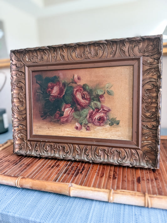 Antique floral painting