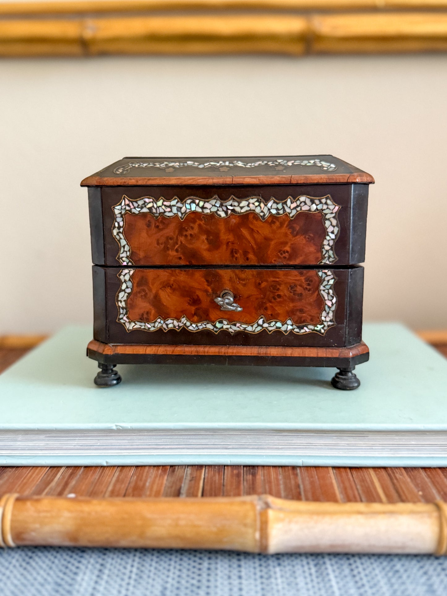 Antique Palais Royal French Napoleon III perfume casket