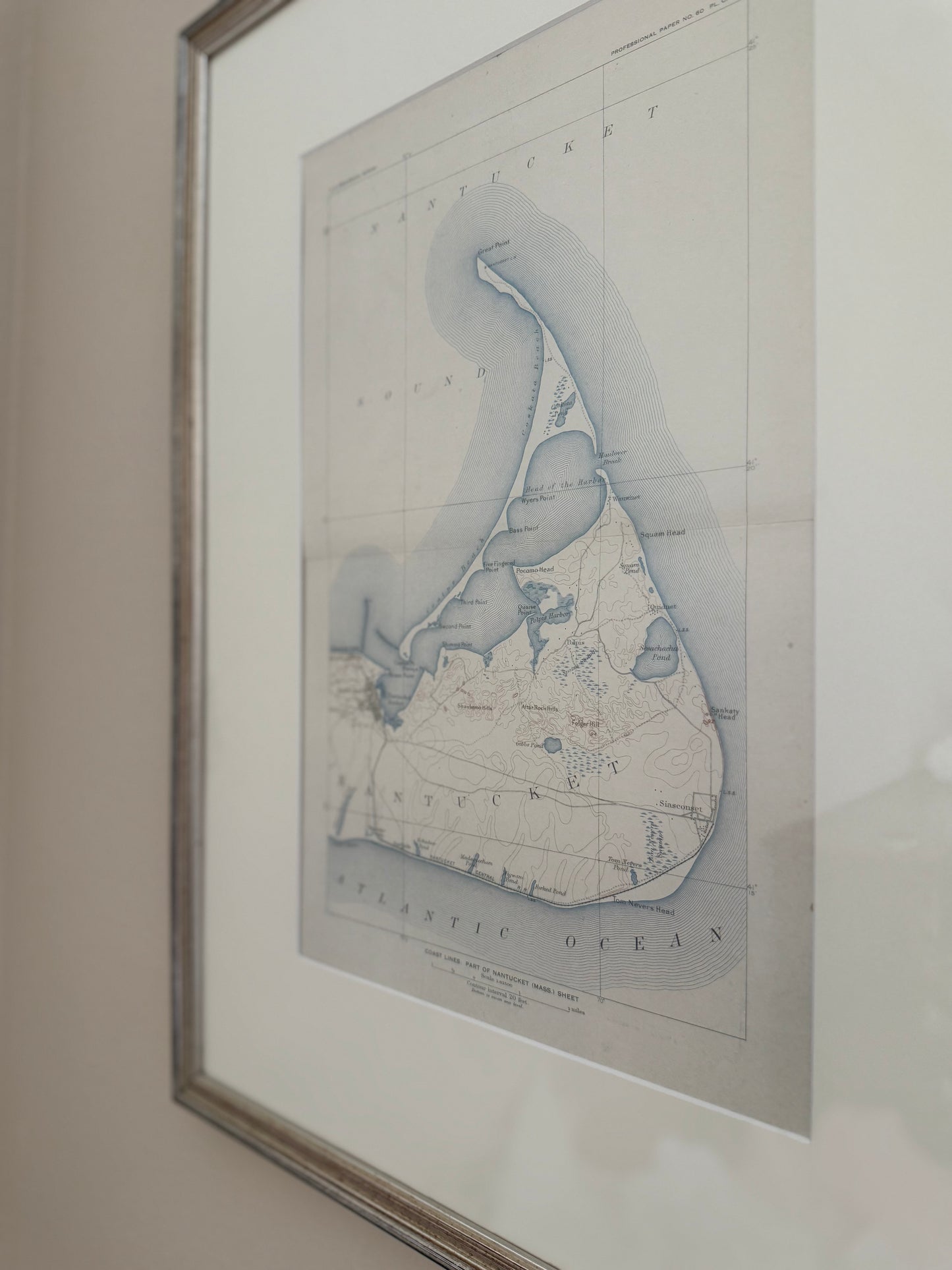 Antique Nantucket Map