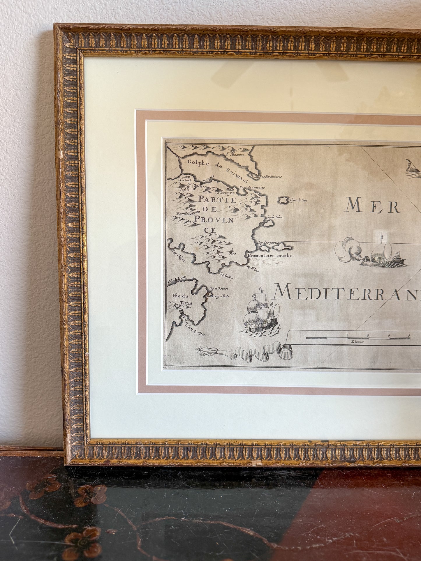 17th century French Mediterranean map