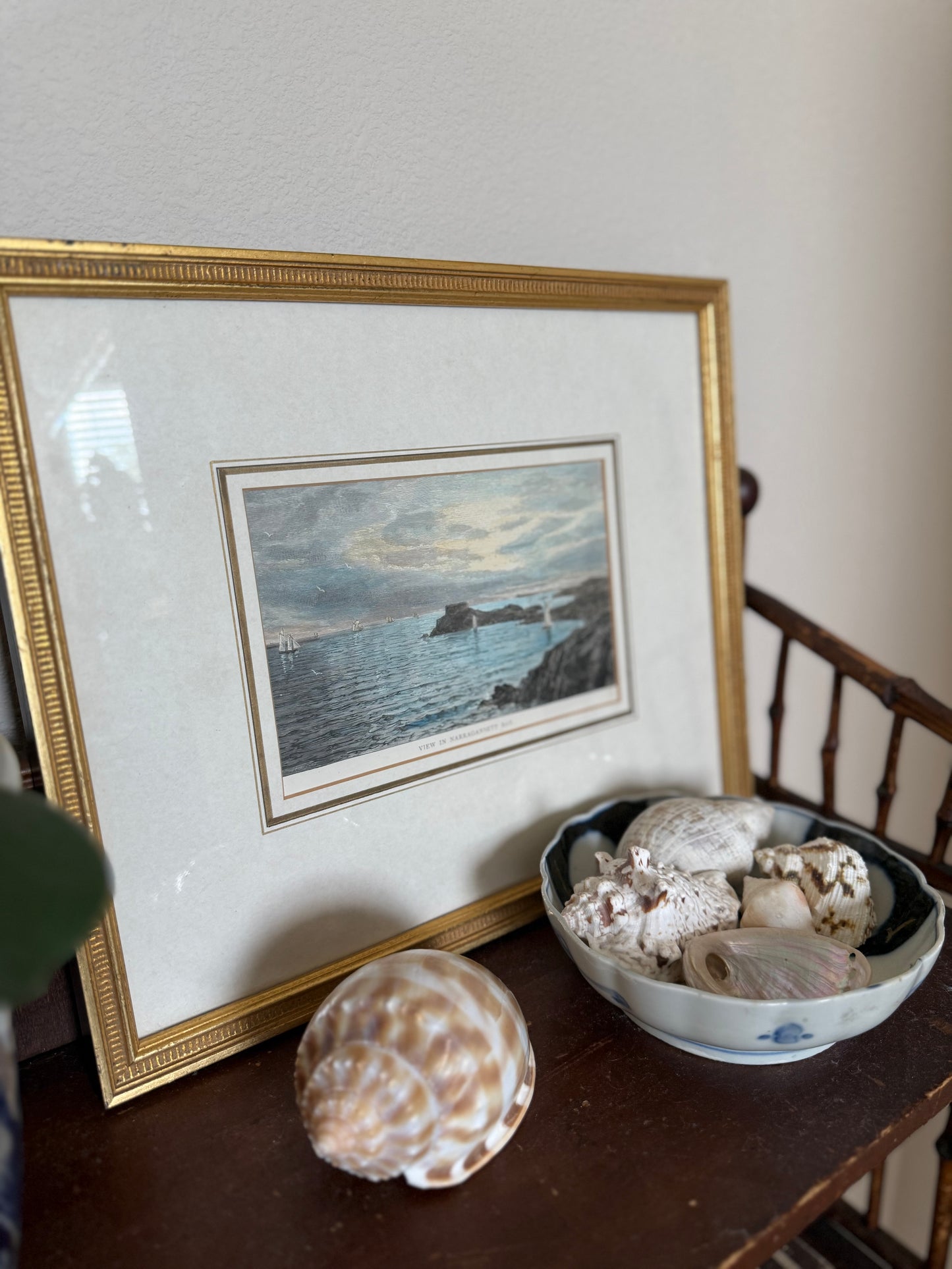 Antique Narragansett Bay engraving