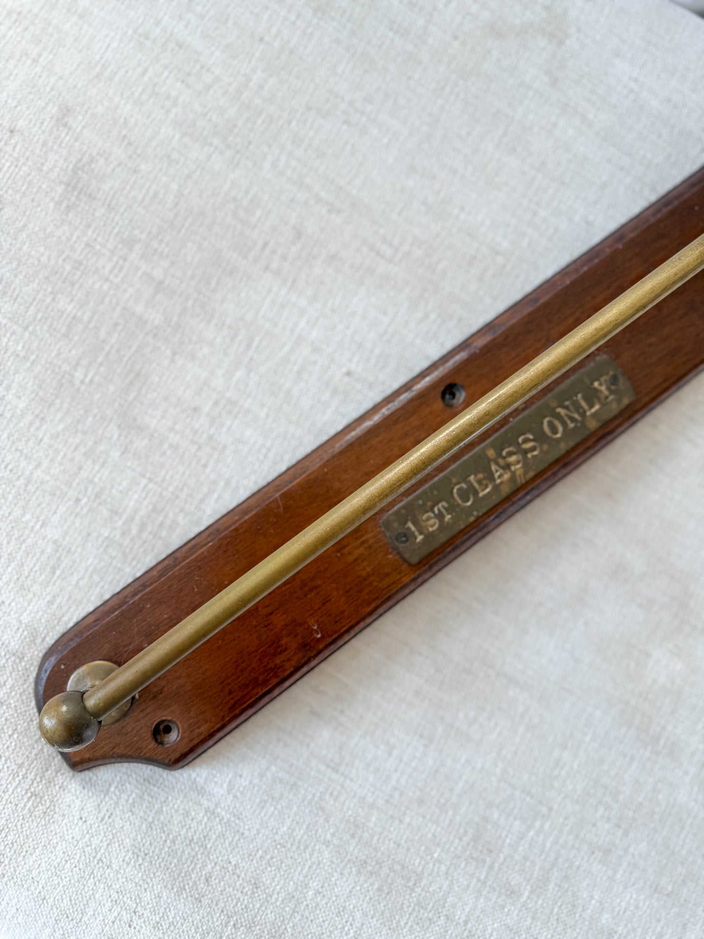 Antique 1st class towel bar