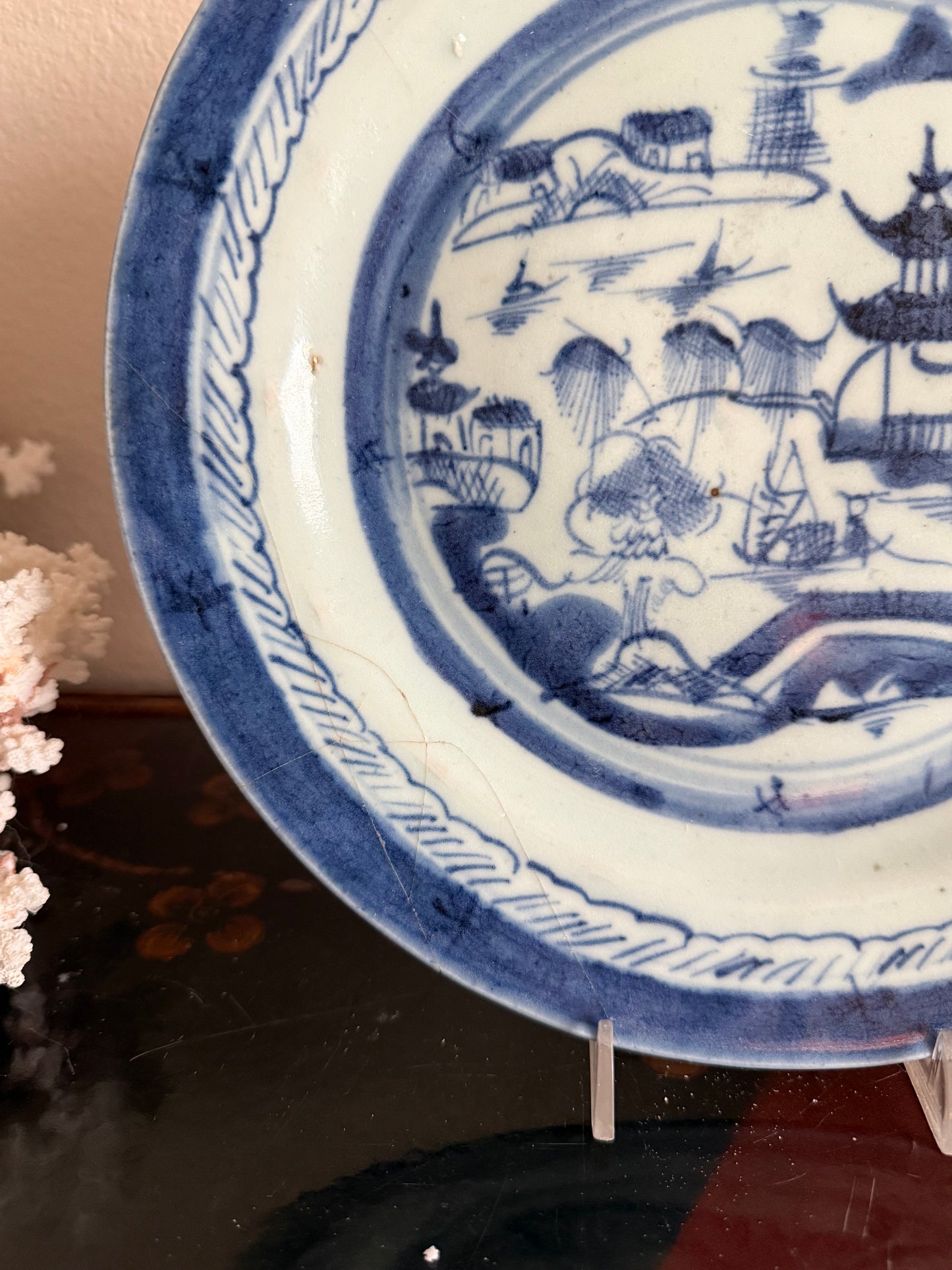 Antique Canton plate