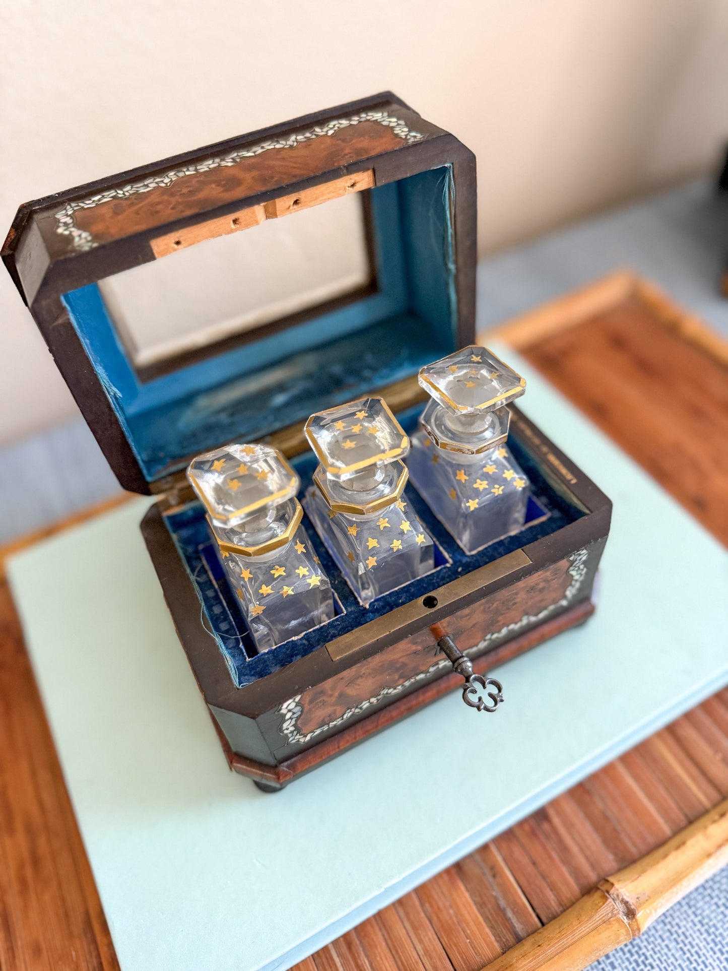 Antique Palais Royal French Napoleon III perfume casket