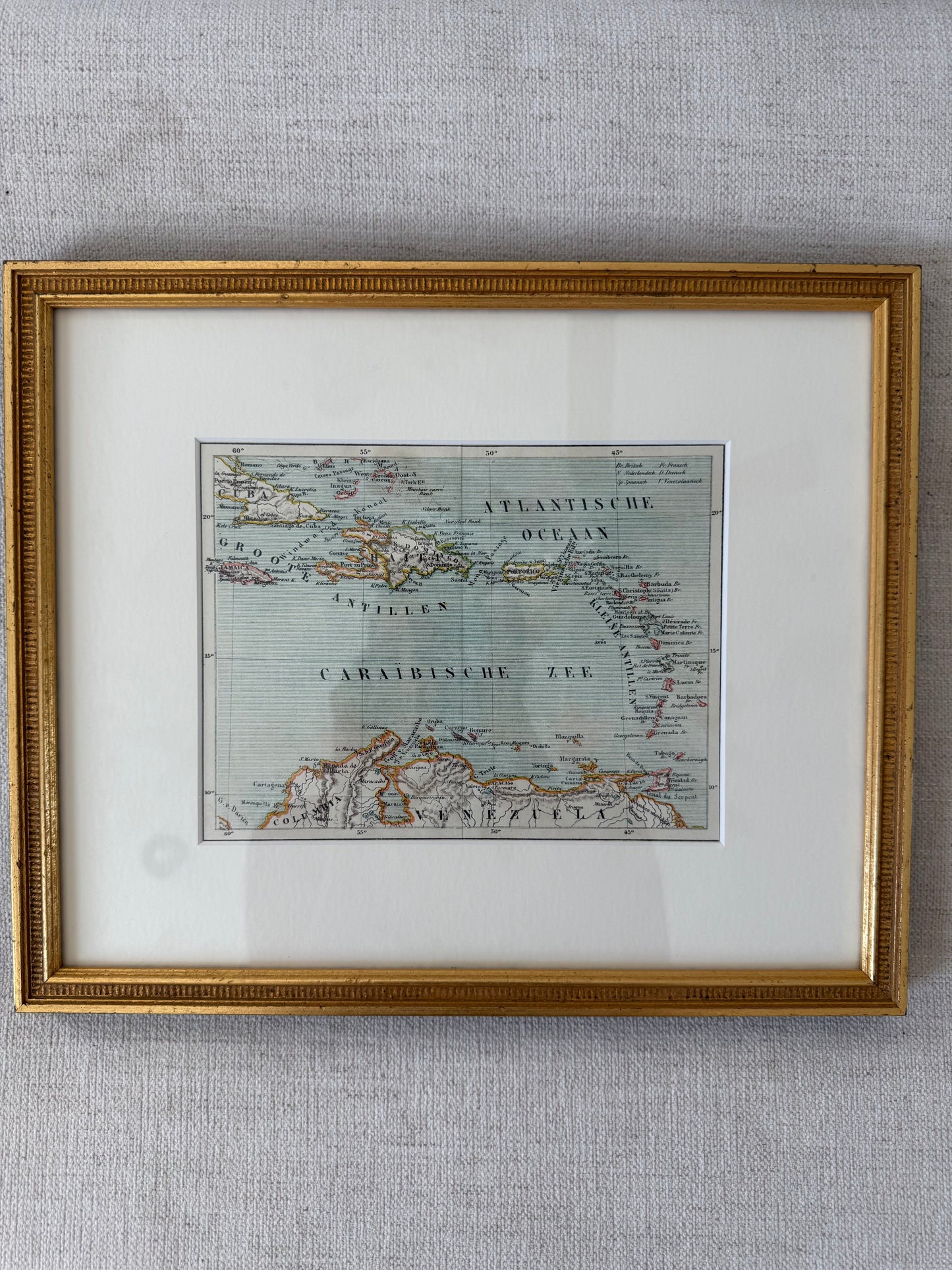 19th c. Caribbean map