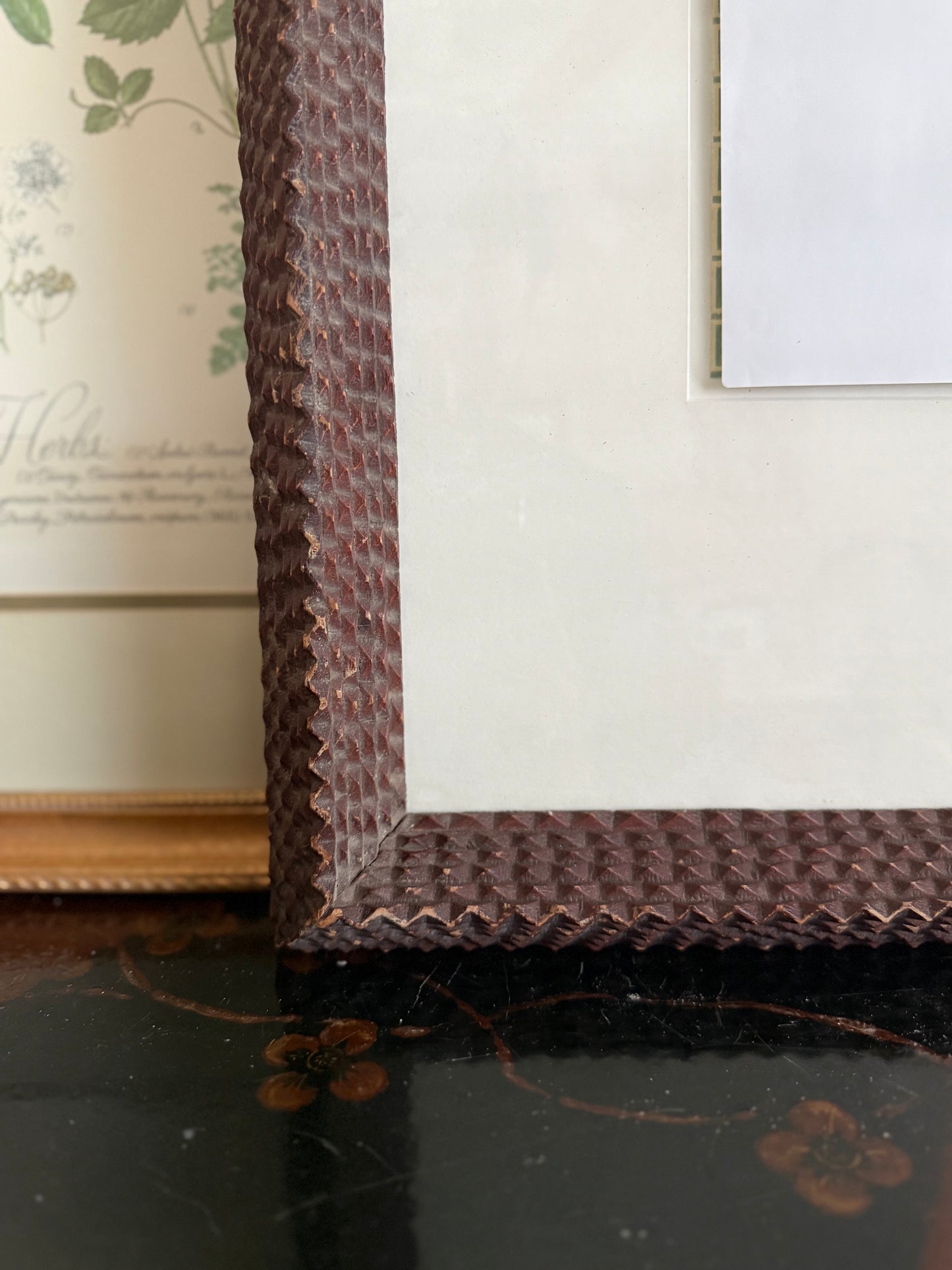 Tramp art frame