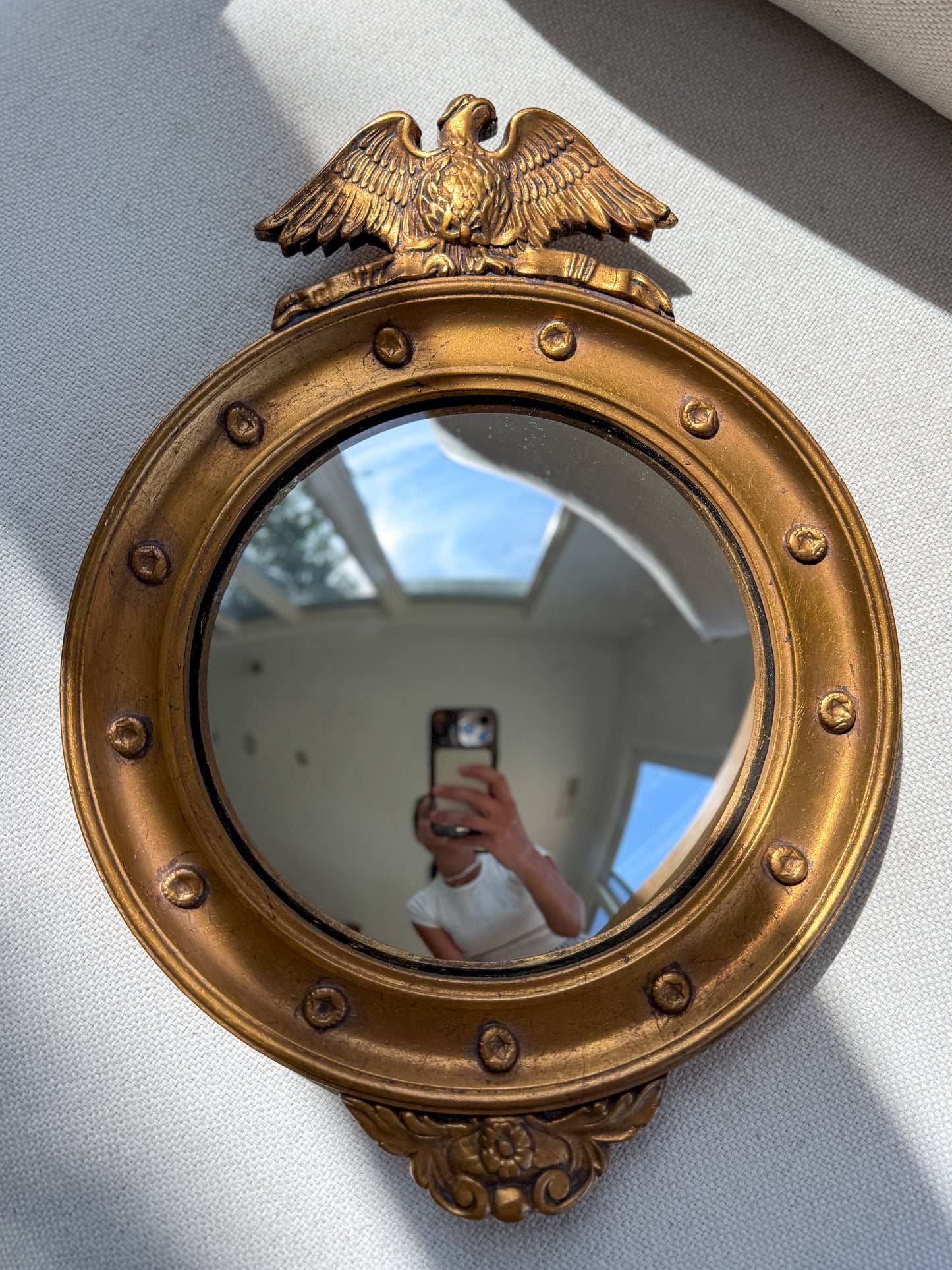 Colonial revival federal eagle mirror