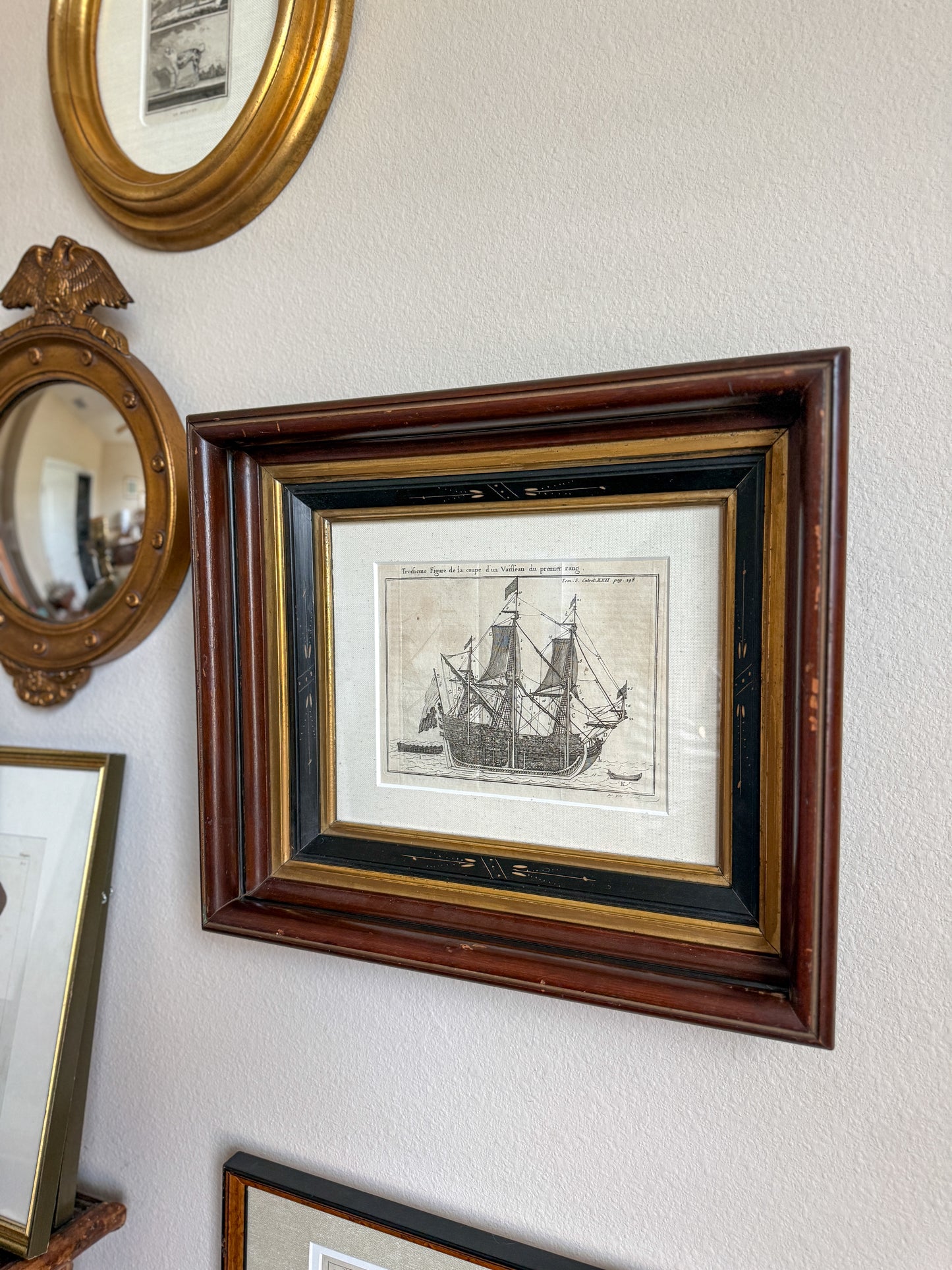 18th century ship engraving