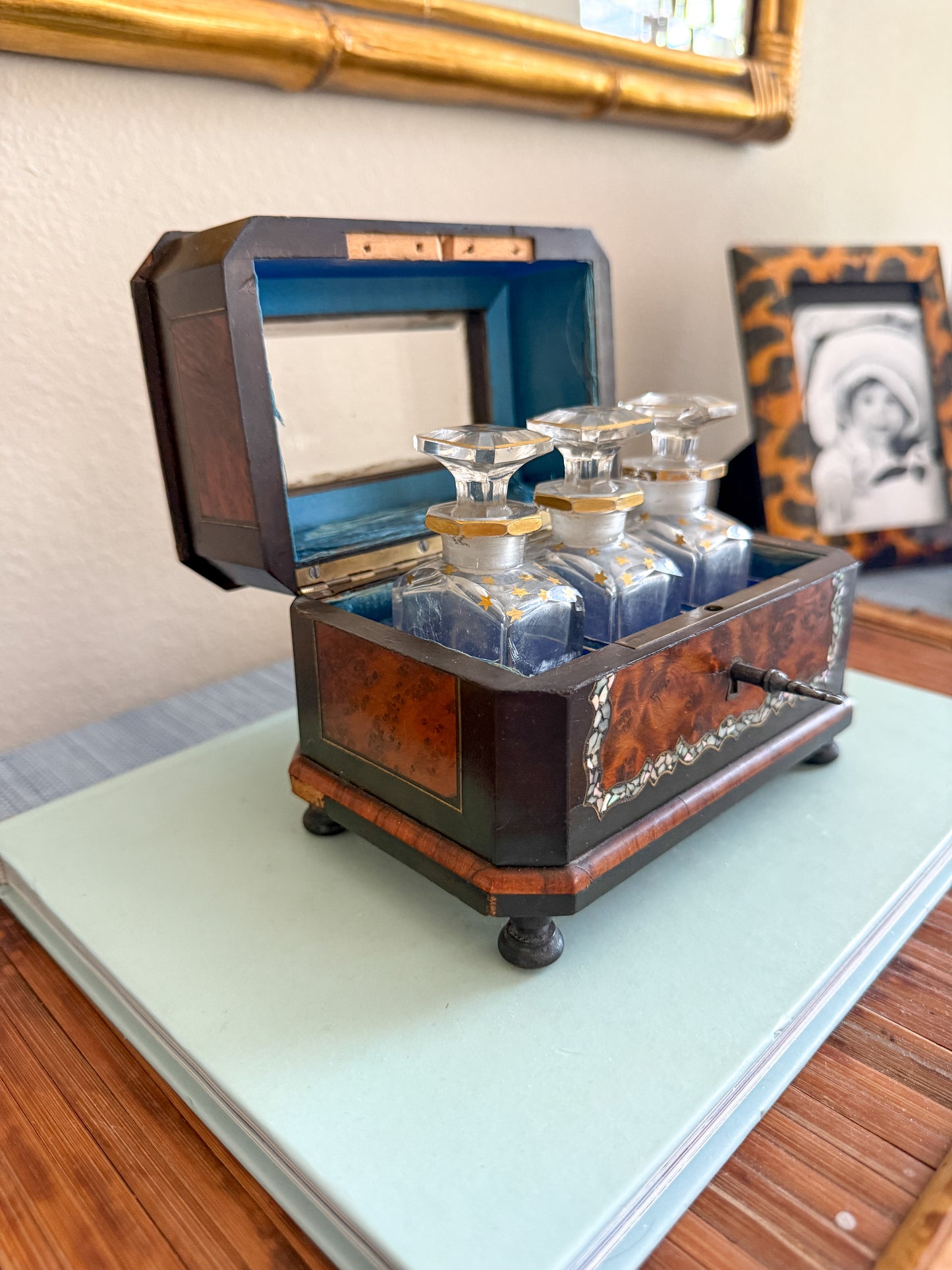 Antique Palais Royal French Napoleon III perfume casket
