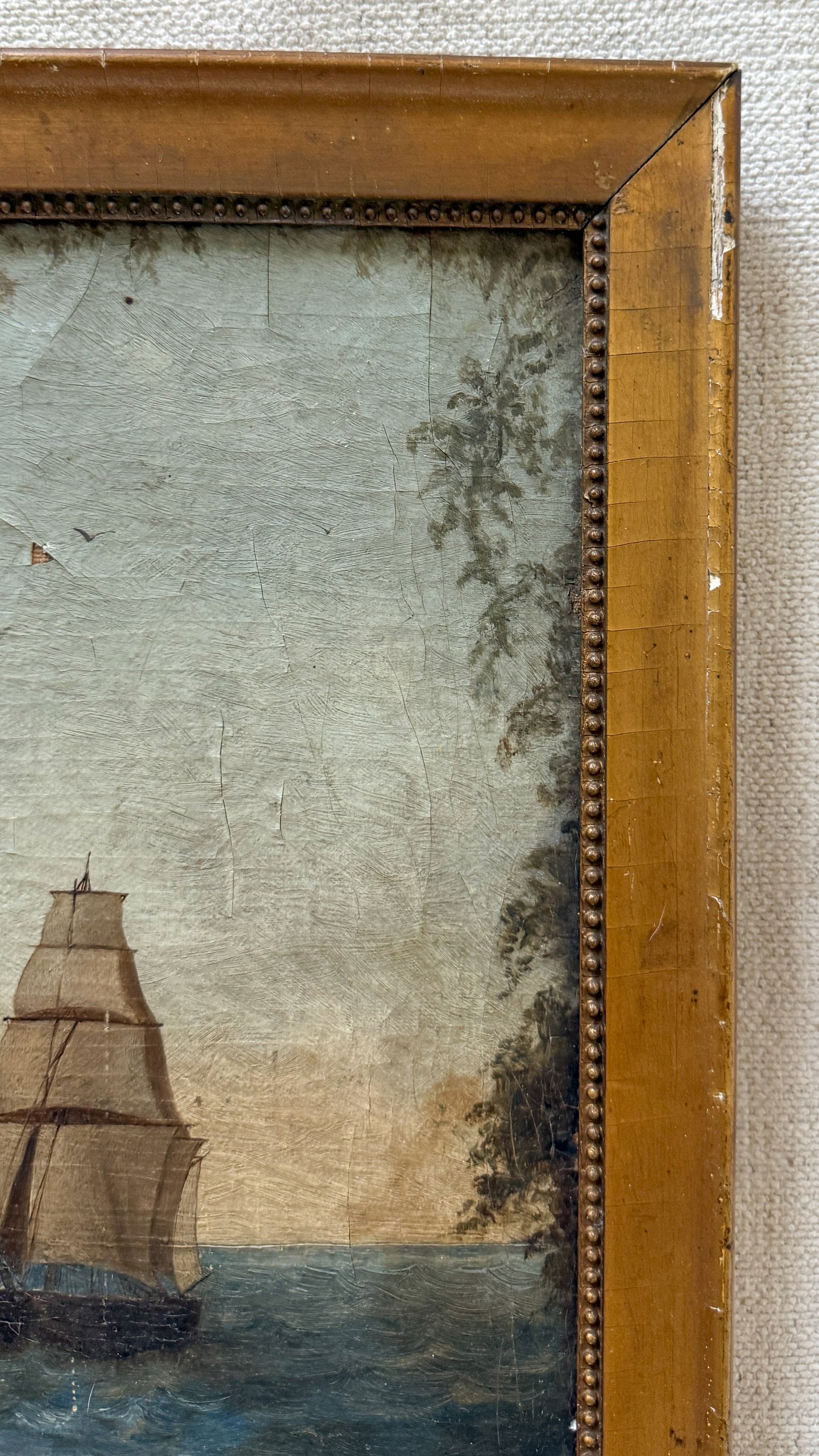 Antique ship painting