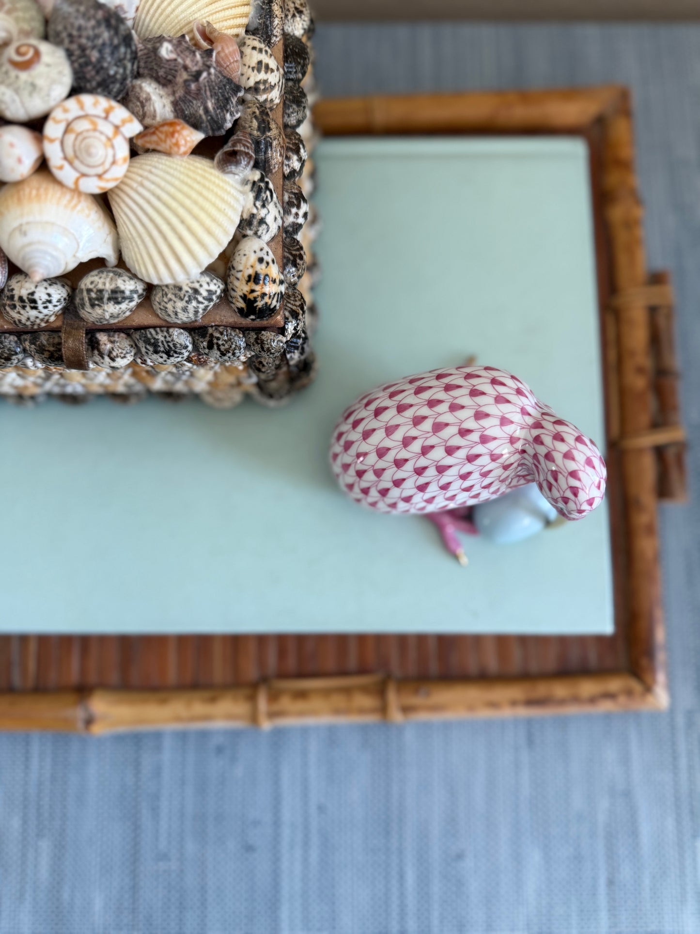 Herend Kiwi in Raspberry