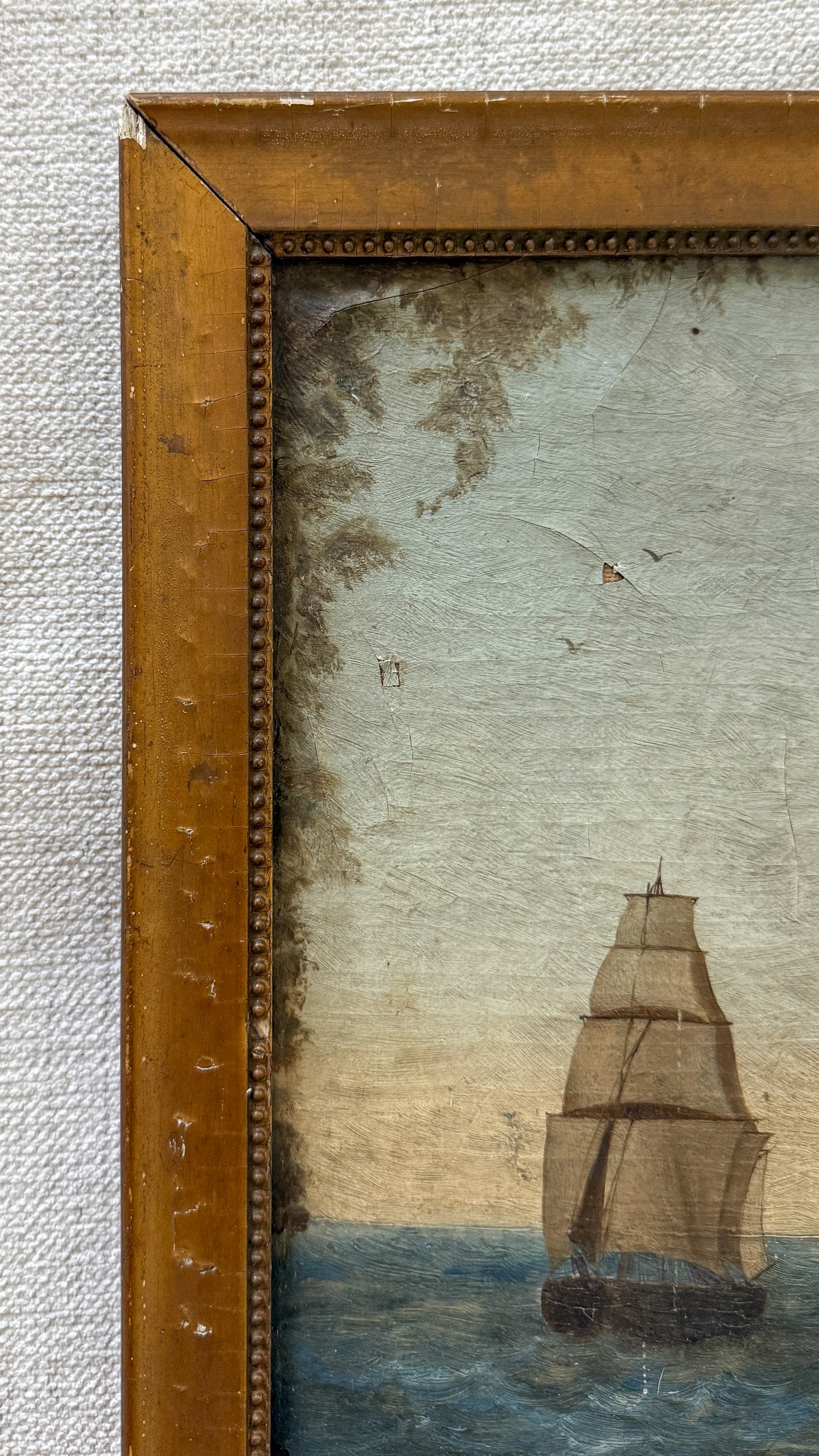 Antique ship painting