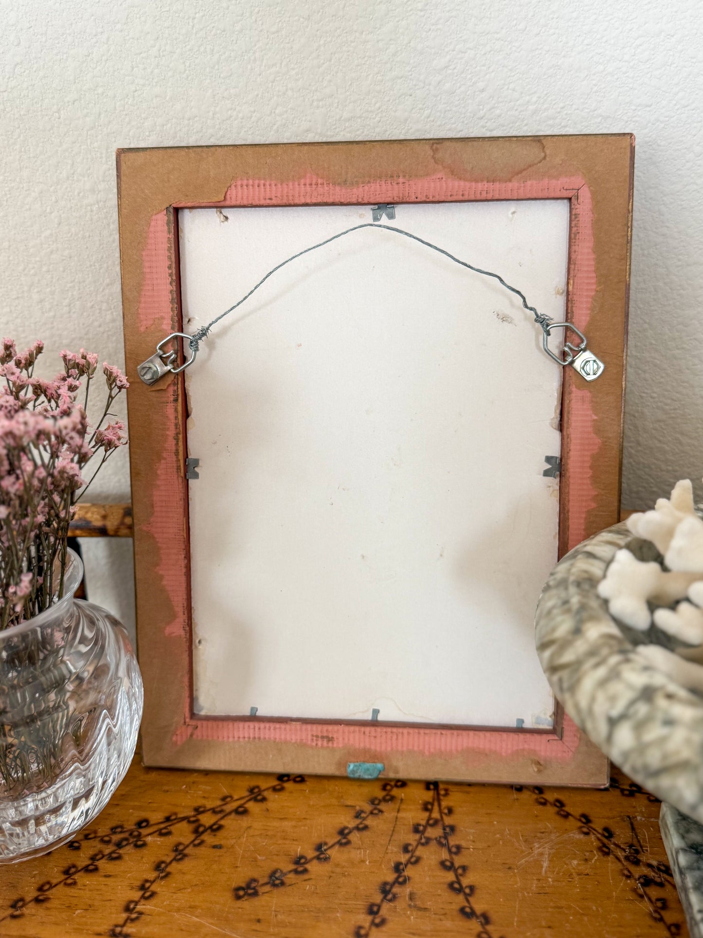 Vintage oil on board