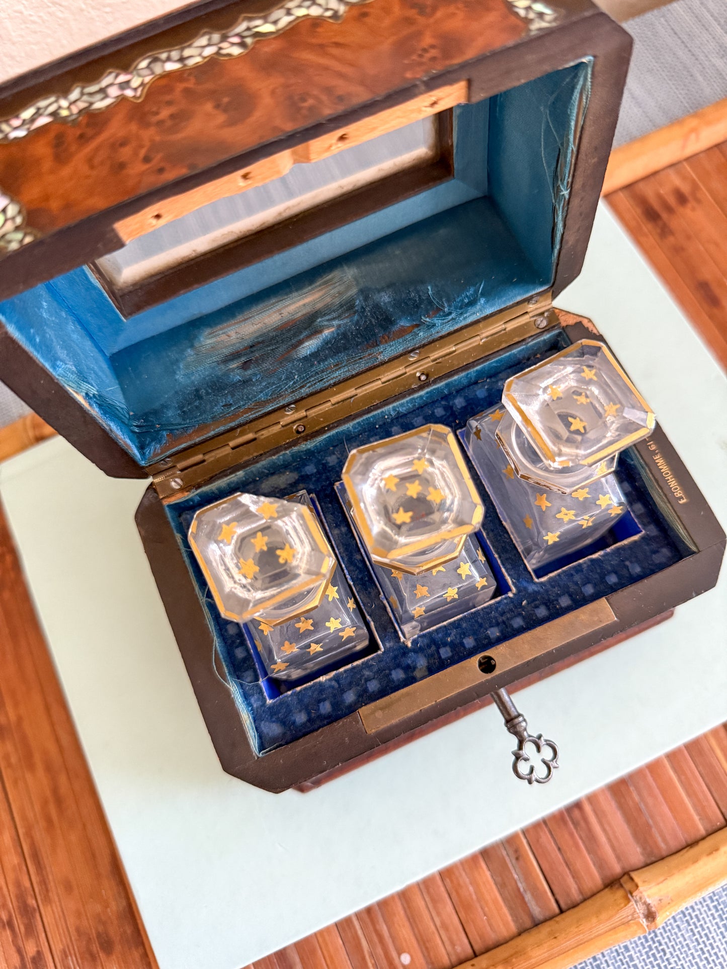 Antique Palais Royal French Napoleon III perfume casket