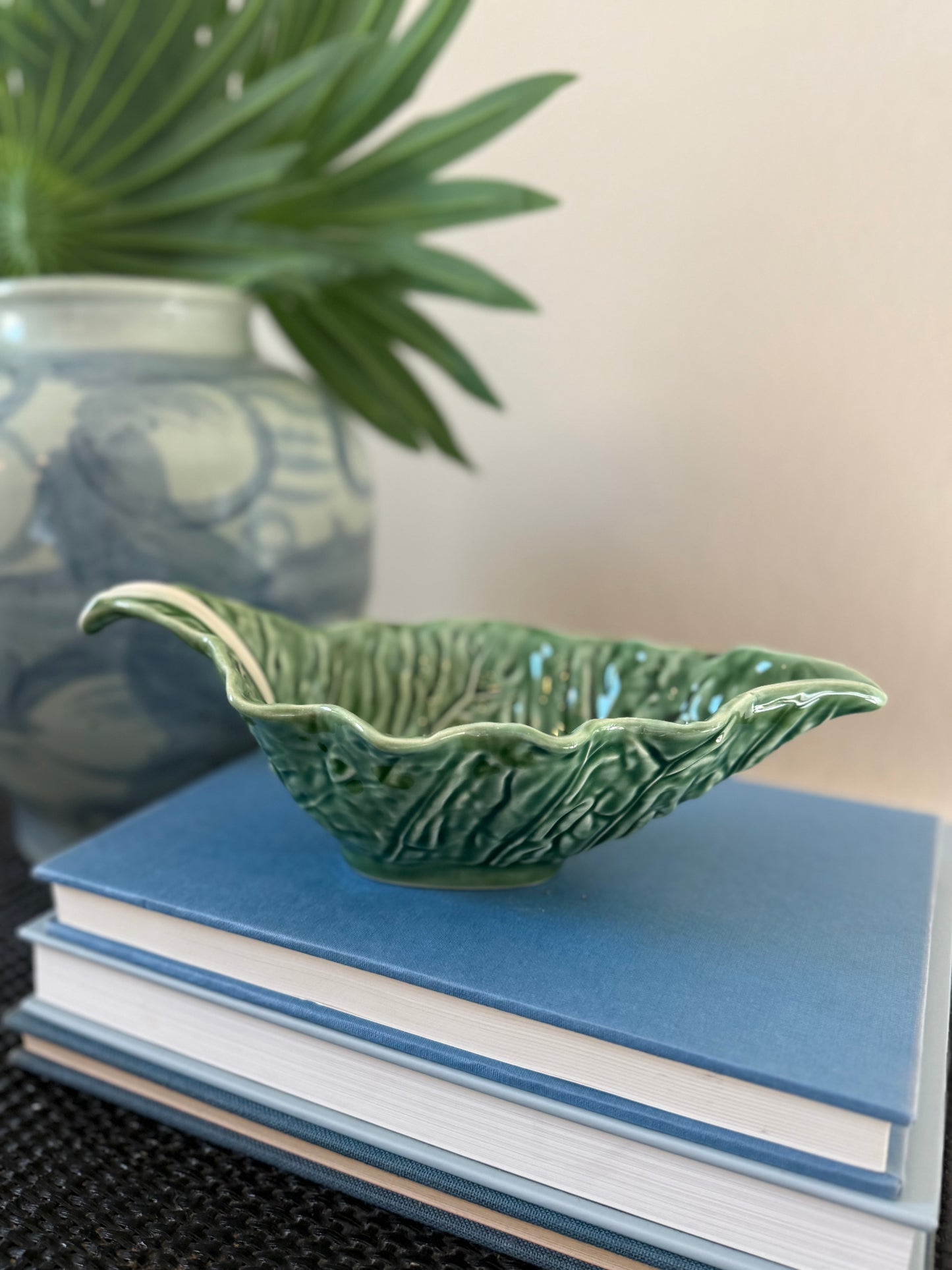 Vintage small Bordallo Pinhero serving bowl