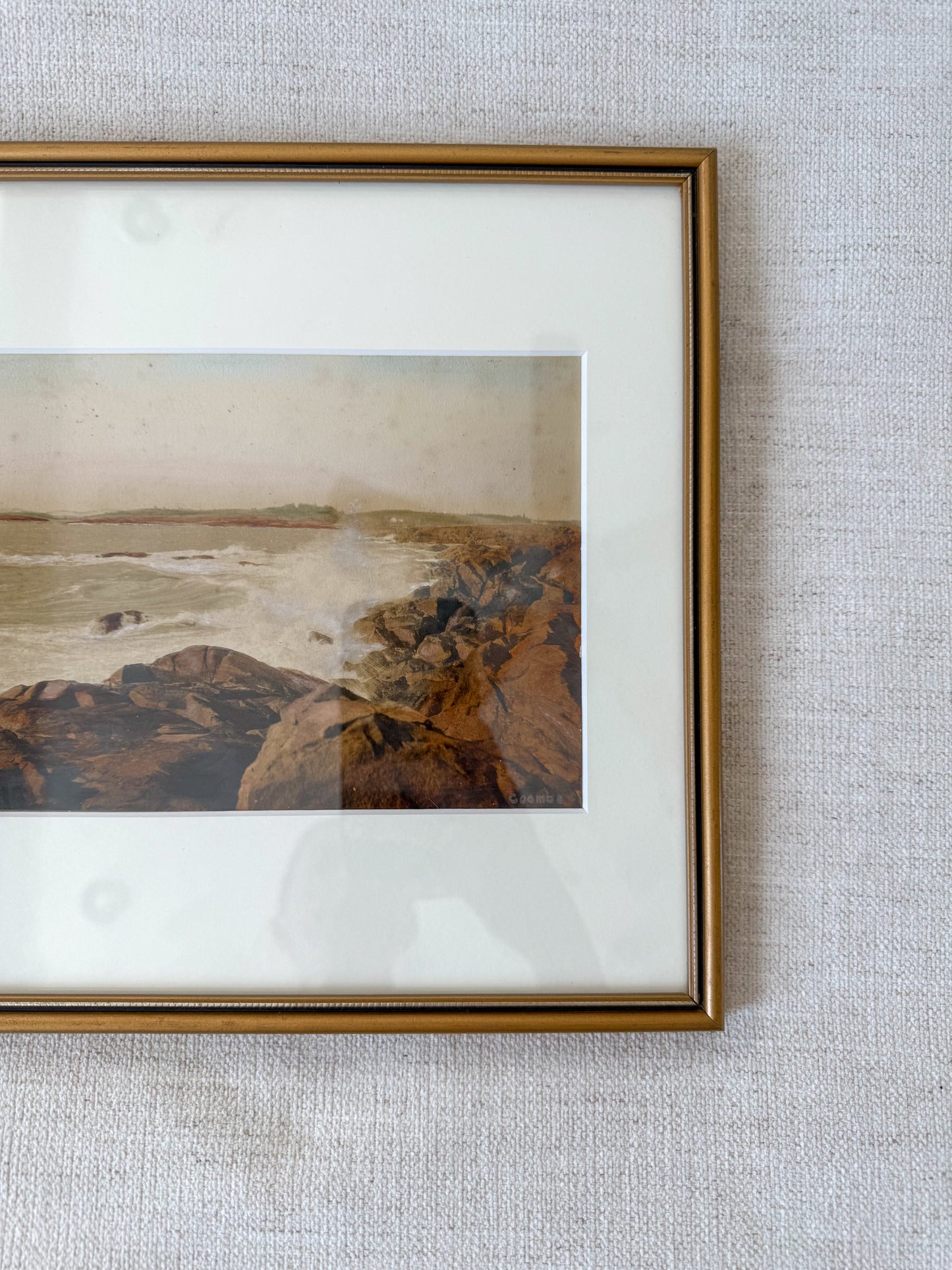 Antique hand colored photograph