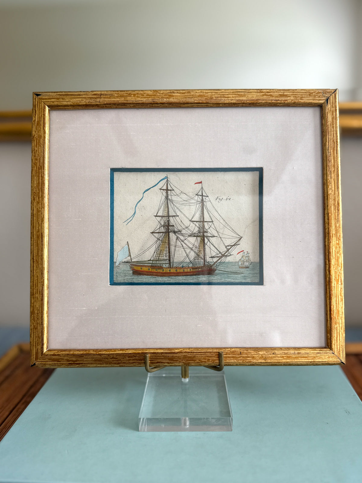 19th century French ship engraving