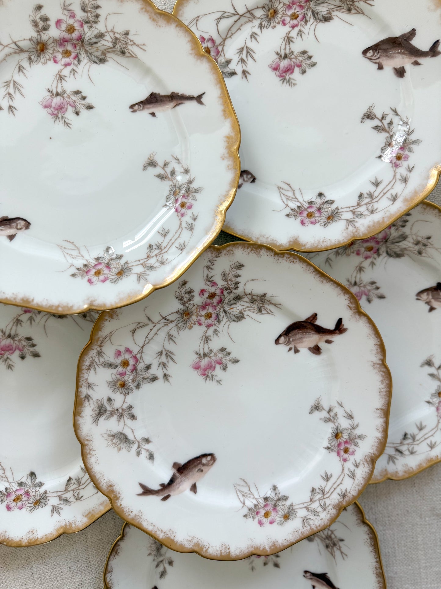 Pair of French Limoges plates