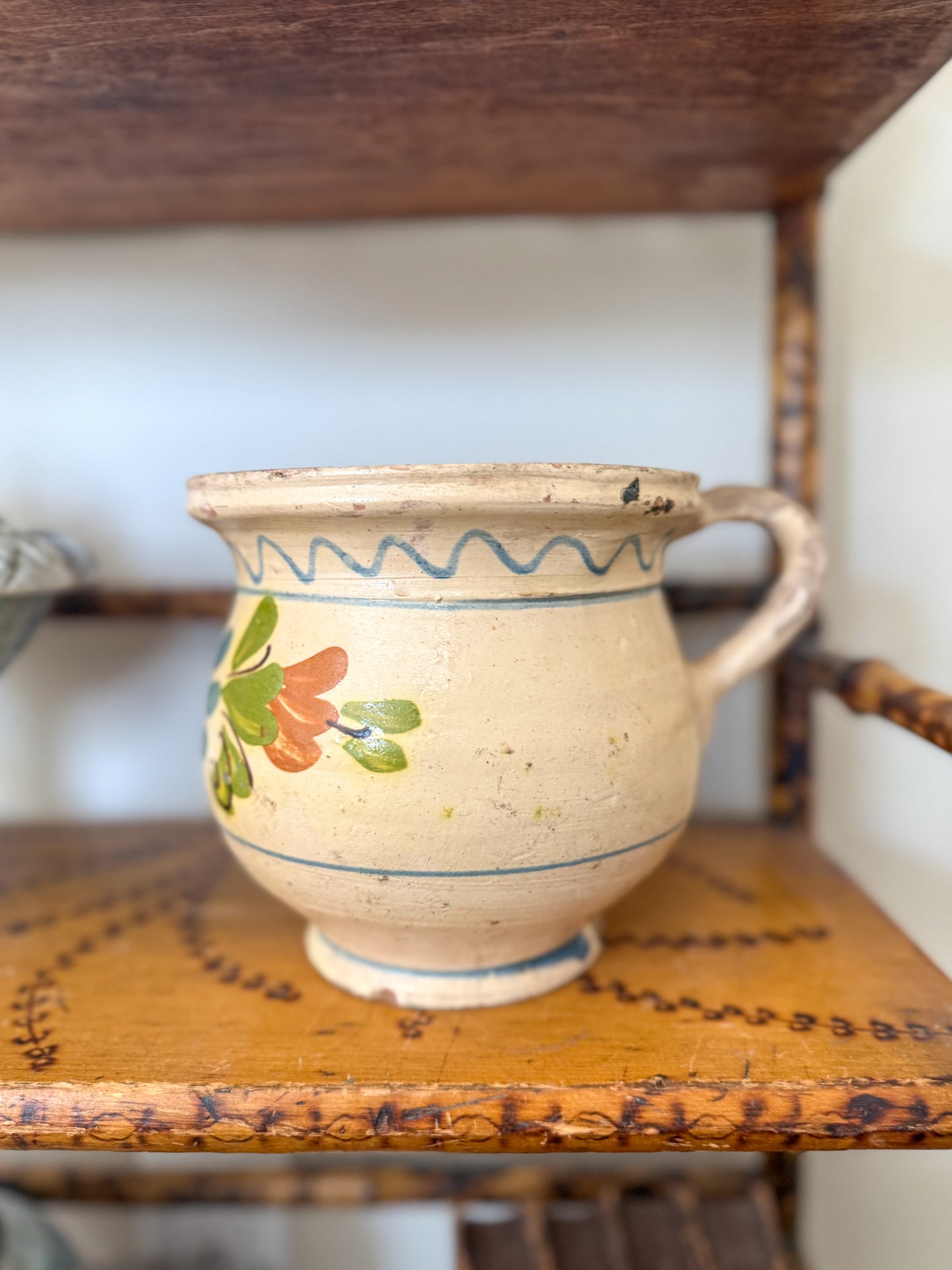 European floral jug