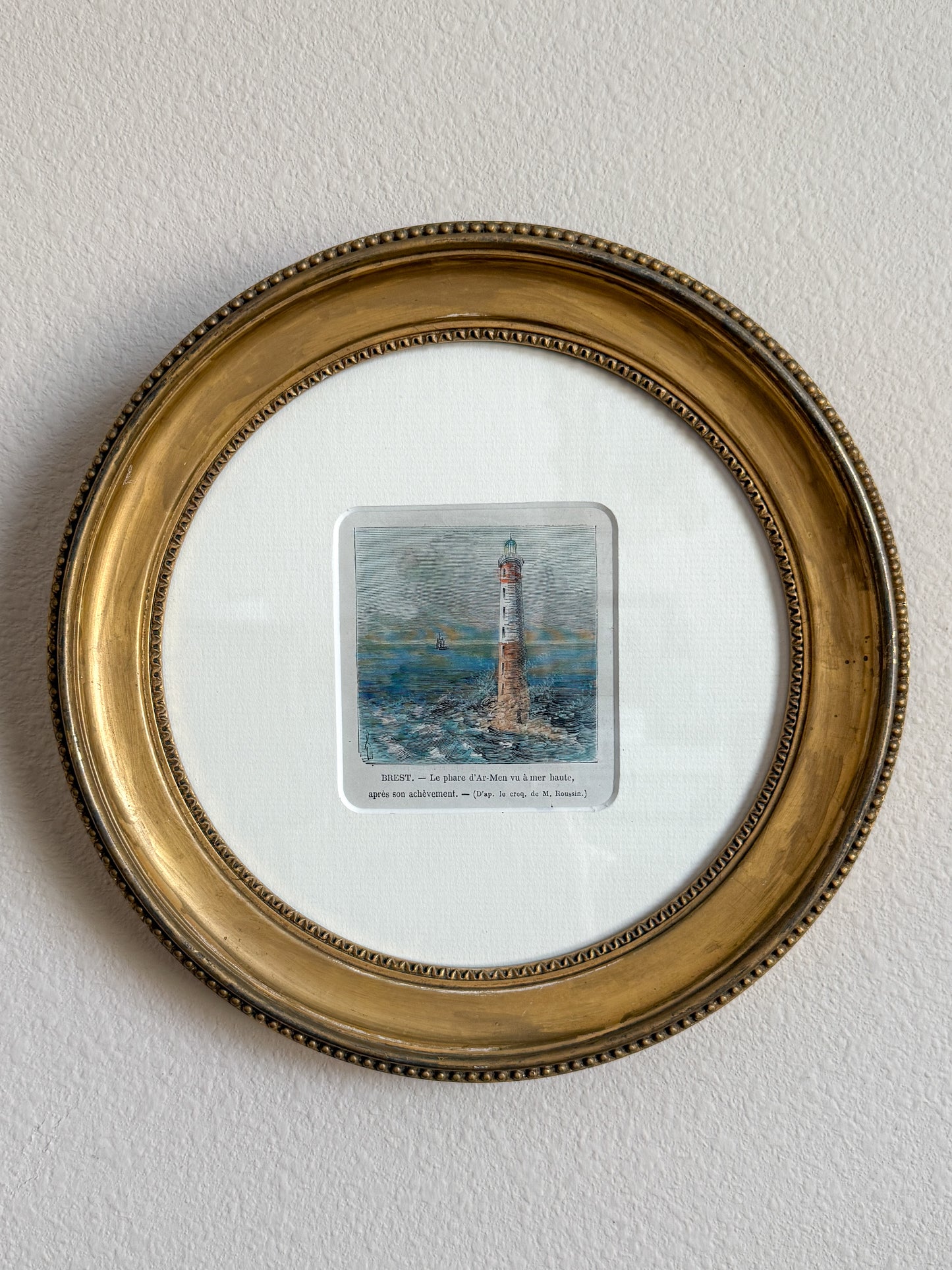 Late 18th century lighthouse engraving
