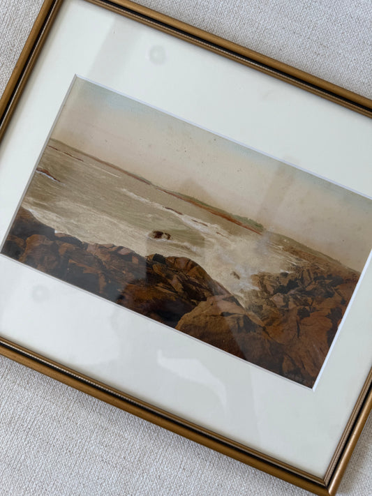 Antique hand colored photograph